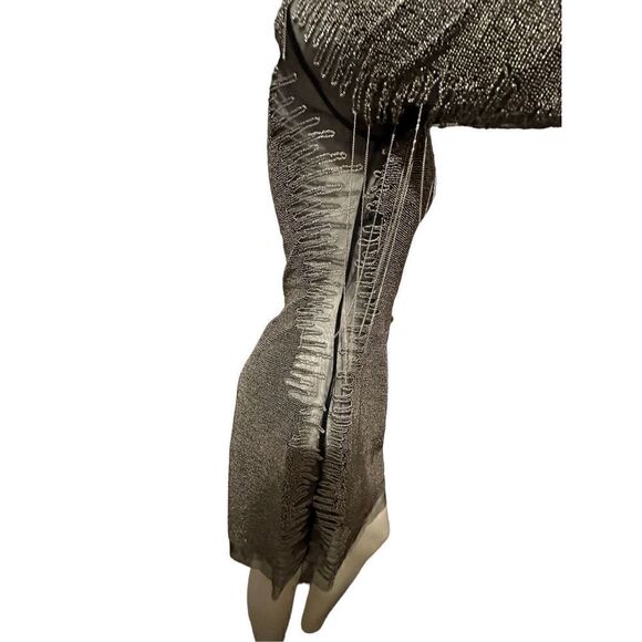 Jovani Women's Beaded Chain Embellished Short & Cocktail Black Dress Size 14 NWT - Picture 5 of 15